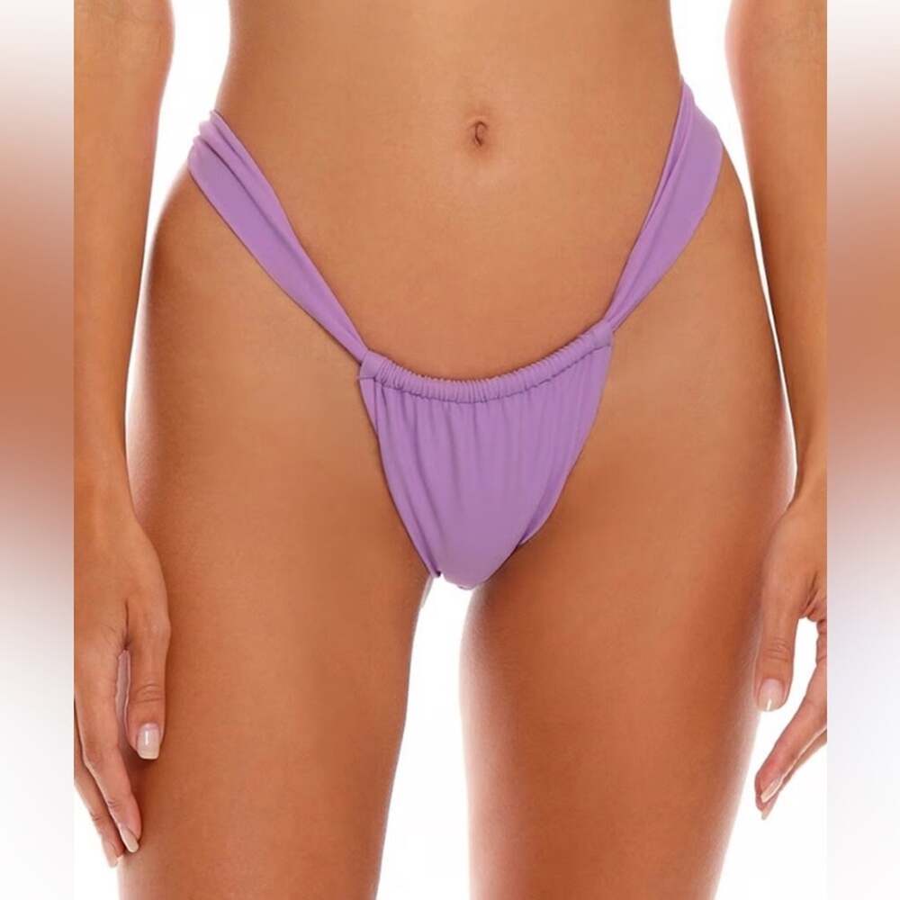Agua Bendita Women's Elsa Book Bikini Bottom - Purple - XL - NWT